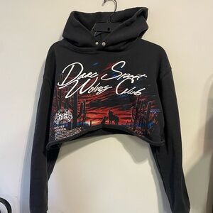 Darc Sport Black Cropped Hoodie